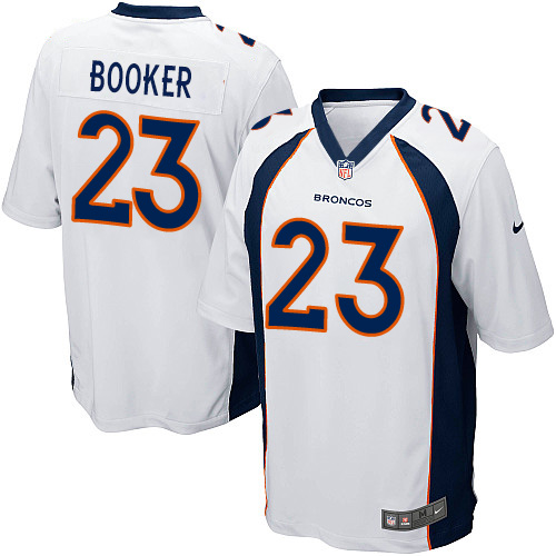 Nike Broncos #23 Devontae Booker White Youth Stitched NFL New Elite Jersey